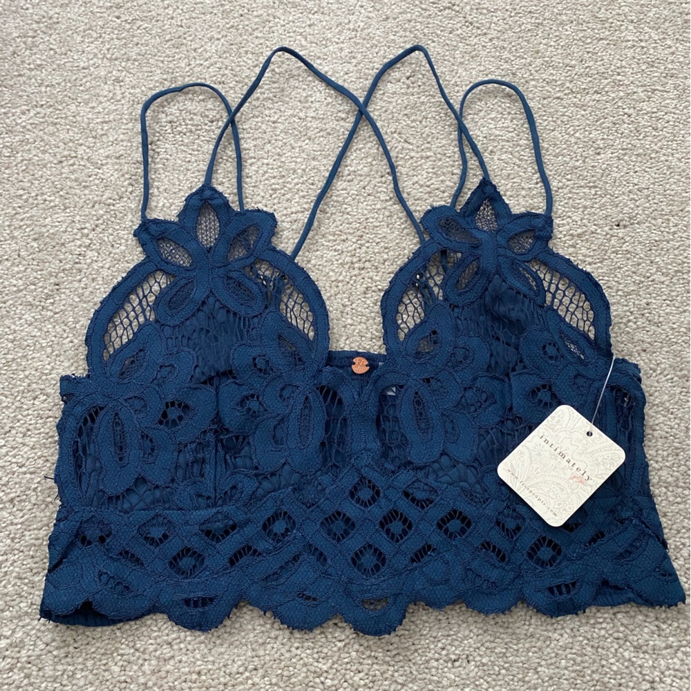Free People Adella Bralette (Navy)